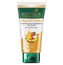 Biotique Apple Cider Vinegar Deep Cleansing Face Wash, 150ml (Pack of 1) - £9.40 GBP