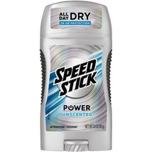 Speed Stick Antiperspirant Deodorant Power 24HR Protection Unscented 3oz 3 Pack - £18.52 GBP