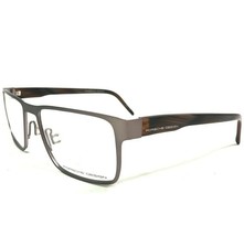 Porsche Design Eyeglasses Frames P8292 B Brown Gray Square Full Rim 54-1... - £111.61 GBP