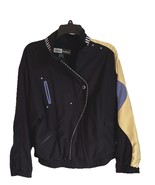Jamie Sadock Black &amp; Yellow / Lavender Bomber Jacket Women’s (S) - $571.18 MXN