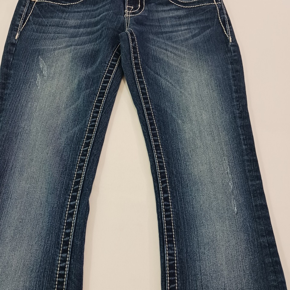 Miss Me JP5117B26 Women's Blue Cotton Blend Bootcut Denim Jeans Size 26 (28×30) Item image 10