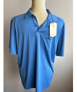 NWT Tommy Bahama Blue Short Sleeve Polo Shirt Marlin S Moisture Wicking ... - £31.44 GBP
