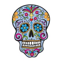 Day of the Dead Sugar Skull - Design 001 - Vinyl Decal - Various Sizes - $1.73+