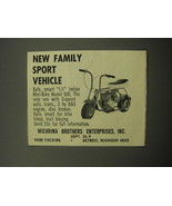 1967 Michrina Brothers Lil Indian Mini Bike Model 600 Ad - New family sp... - £14.55 GBP