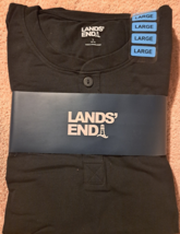 Land&#39;s End Men&#39;s Lounge Set Size L Rich Red/Black Buffalo Check NEW WITH TAGS - £17.42 GBP