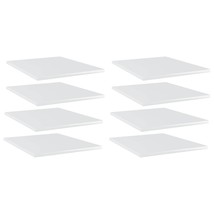  Shelf Set of 8 High gloss white Engineered wood - $1,434.68 MXN