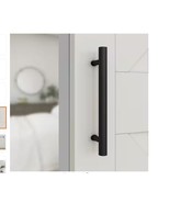 National Hardware 12 in. Madison Barn Door Pull in Matte Black N700-100 ... - $26.96