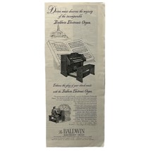 Baldwin Electronic Organ Vintage Print Ad 1952 Model 5 10 Church Choir S... - £12.54 GBP