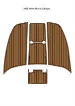 2005 White Shark 285 Bow Mat Boat EVA Faux Teak Deck Flooring Pad Self A... - $476.00