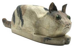 Hand Carved Calico Cat - Pennsylvania Dutch Usa Wood Folk Art - Ben F Hoover - £778.73 GBP