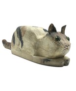 HAND CARVED CALICO CAT - Pennsylvania Dutch USA Wood Folk Art - Ben F Ho... - £778.73 GBP