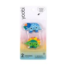 Yoobi 2pk 3D Dinosaur Erasers Fun Kids School Supplies - $34.12 MXN Yoobi 2pk 3D Dinosaur Erasers Fun Kids School Supplies - $34.12 MXN