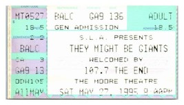 They Might Be Giants Ticket Stub May 27 1995 Seattle Washington - £19.46 GBP