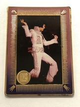 Elvis Presley Metallic Images Card Vintage 1993 Elvis In White Jumpsuit On Stag - £3.93 GBP