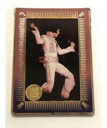 Elvis Presley Metallic Images Card Vintage 1993 Elvis In White Jumpsuit ... - £3.88 GBP