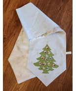 Bella Lux Holiday Christmas Tree Applique Jingle Bells Table Scarf Runne... - €50,75 EUR