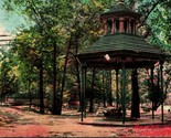 Flowing Well Gazebo Island Park Elkhart Indiana IN 1910s DB Postcard C6 - $2.92