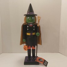 Vtg Halloween Green Witch Nutcracker - £38.04 GBP