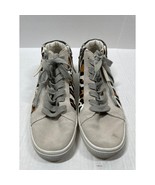 Dolce Vita Zonya Leopard Animal Calf Hair High Top Shoes Boots Sneaker S... - $820.07 MXN
