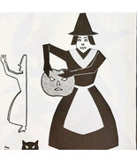 1930 Halloween Witch School Arts Magazine Page Ephemera Students DWMM6 - €17,37 EUR