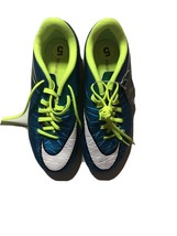 Nike Size 5y JR Hypervenom Phelon FG Youth Soccer Cleats Blue Lagoon - £19.50 GBP