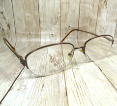 Liz Claiborne Gold Half-Rim Metal Crystal Eyeglass FRAMES - C285 0JM3 54-17-135 - £31.57 GBP