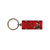 Elvis Presley red metal 68 concert special metal key chain E8834 - $11.69