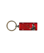Elvis Presley red metal 68 concert special metal key chain E8834 - $11.69