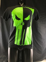 Disney Marvel Neon Green Punisher Tshirt Mens Size S Skater Punk KG EE - £15.46 GBP