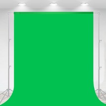 10 X 7 Ft Green Screen Backdrop For Photography, Chromakey Virtual Green... - £27.57 GBP