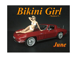 June Bikini Calendar Girl Figurine for 1/18 Scale Models by American Diorama - £15.83 GBP