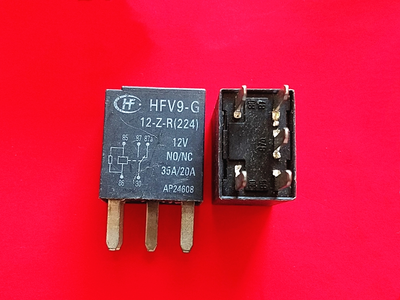 HFV9-G, 12-Z-R(224), 12VDC Relay, HF Brand New!!