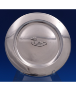 Fabian Mexican Sterling Silver Child&#39;s Plate w/Applied Duck #1394 7 1/4&quot;... - $7,414.24 MXN
