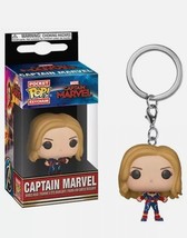 Captain Marvel W/ Hair - Marvel - Bobble - Head Funko Pocket Pop! Keychain - £2.27 GBP