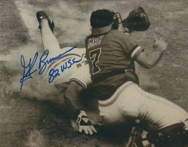 GLENN BRUMMER FAMOUS 1982 STEAL OF HOME AUTOGRAPHED 8x10 PHOTO - $20.00