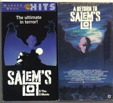SALEM&#39;s LOT &amp; RETURN to...(vhs) Stephen King, both movies on 2-tapes,  - £14.22 GBP