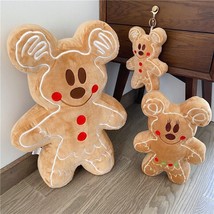 CS Mickey Minnie Mouse Gingerbread Man Plush Doll Cartoon Pillow Toy Christmas G - £24.26 GBP