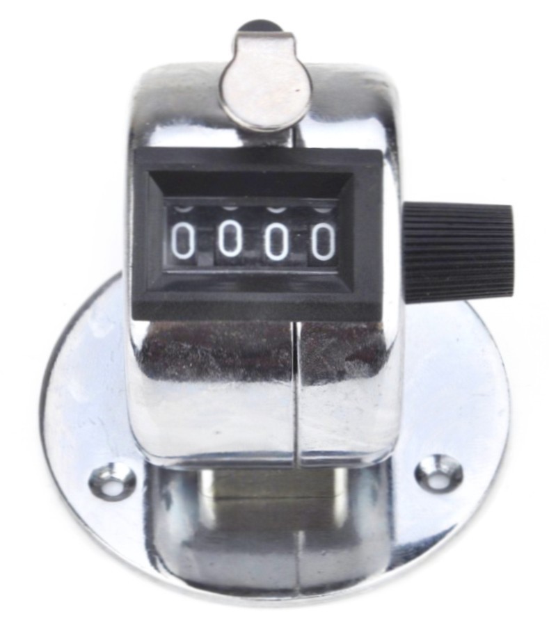 Desk TALLY COUNTER w/ Base Mechanical Digital HAND CLICKER golf clicking... - $22.11