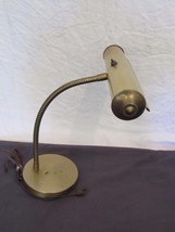 Vintage Adjustable Gooseneck Desk Student Piano Bankers Light Lamp - £37.98 GBP