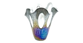 Art Glass - Modern Irridesent Vase - 12&#39; X 10&quot; - $100.00