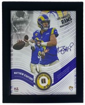 MATTHEW STAFFORD L.A. Rams Framed 15&quot; x 17&quot; Game Used Football Collage L... - £233.09 GBP