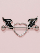 Bad Angel Wings Heart Nipple Ring - £7.31 GBP+