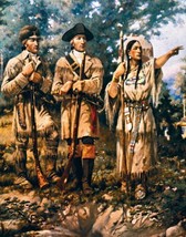 Lewis &amp; Clark at Three Forks. Indians Repro. Giclee - £6.86 GBP+