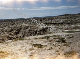 1950 Badlands National Park South Dakota Red-Border Kodachrome Slide - £4.28 GBP