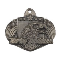 1989 Harley Davidson Screaming Eagle American Flag Siskiyou Buckle Co Pendant - £44.12 GBP
