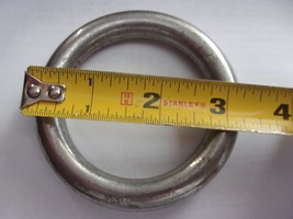 Stainless Steel  Round Ring 7/16&quot; thick, 3-1/4&quot; diameter Marine Grade 316 - €16,23 EUR