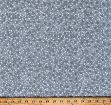 Flannel Stars Starry Night Sky Gray Children&#39;s Baby Flannel Fabric Print D279.40 - £7.23 GBP