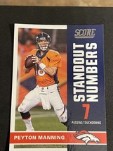 2017 Score Peyton Manning Standout Numbers Denver Broncos #14 - £1.94 GBP