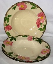 Franciscan Earthenware Desert Rose Rimmed 8 1/2 Inch Cereal Soup Bowls, ... - $95.99