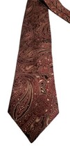 Joe Joseph Abboud Green Paisley Silk men&#39;s neck Tie 100% imported silk m... - $12.95 CAD